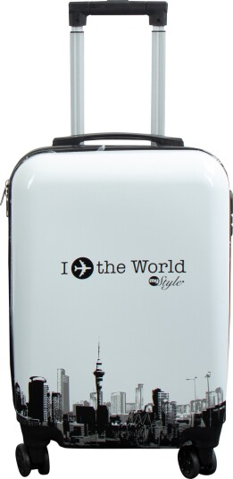 Borg Living Kabinkoffert – I Love The World hardcase koffert – Eksklusiv reisekoffert