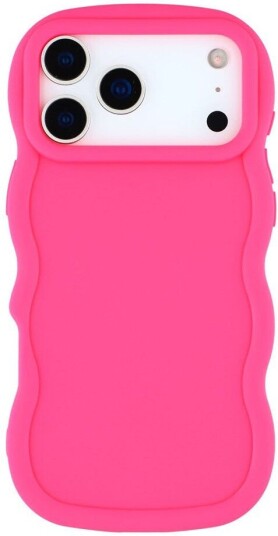 EIDERWOOD iPhone 17 Pro Fleksibelt Plast Wavy Deksel   Pink