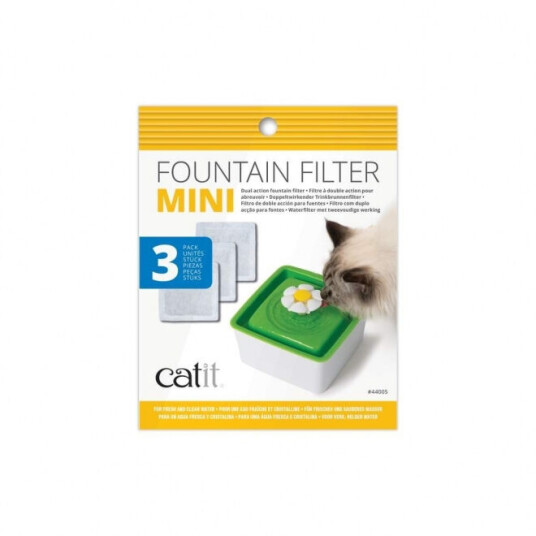 Catit Mini Flower Vannfontene Filter 3-Pakning