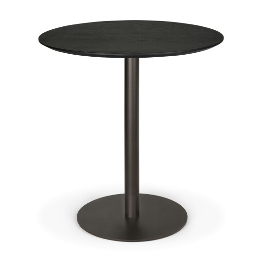 Ethnicraft Blend Bord Ø70 cm Mørk Bronse / Svart Eik Ethnicraft Blend Bord Ø70 cm Mørk Bronse / Svart Eik