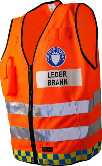 Jo Safety Refleksvest For Industrivernet Leder Brann XXL