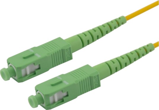 Deltaco Nettverkskabel Sc/Apc Enkeltmodus Hann Til Sc/Apc Enkeltmodus Hann 3 M 3 M Fiberoptisk Simpleks G.657.A2/Os2 Halogenfri Gul