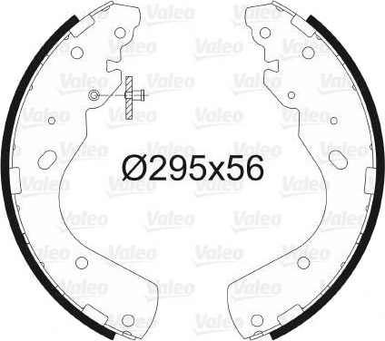 VALEO 564032 Bremsesko sett