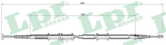 Bremsewire LPR C0473B