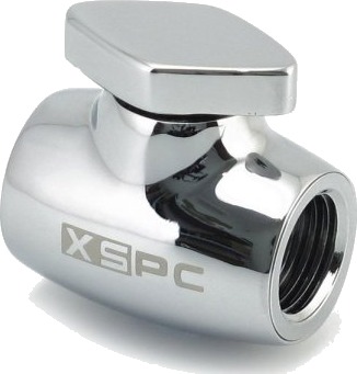 Xspc Ball Valve, Messing, Kromfarget, 1/4"