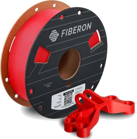 Polymaker Fiberon Pet-Gf15 1.75 Mm Rød 0.5 Kg (Fl02007)