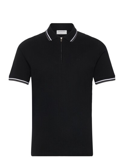Lindbergh Polo Shirt W?. Zip Neck   Black   M