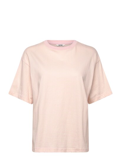 Monki Short Sleeved Cotton T Shirt Pink XXS