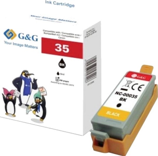 G&G Blekk Kompatibelt Med Canon Pgi 35/1509B001 Svart