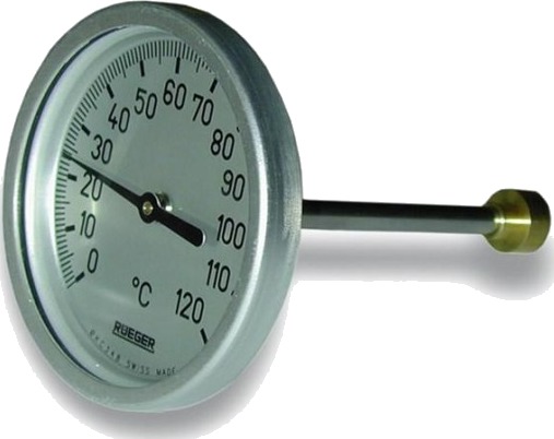65 mm Rueger-termometer 50 mm probe