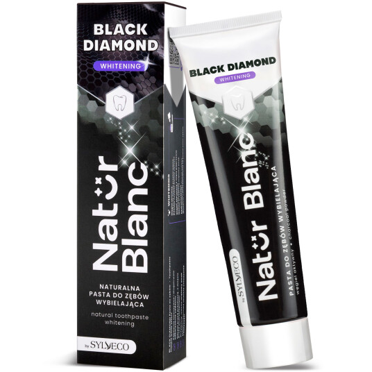 Hydroxyapatit Tandpasta SYLVECO Natur Blanc Black Diamond Whitening 100 ml Hydroxyapatit Tandpasta SYLVECO Natur Blanc Black Diamond Whitening 100 ml