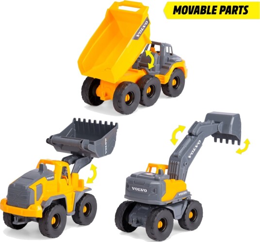 Dickie Toys Volvo Construction3-Pack Multi/patterned ONE SIZE Dickie Toys Volvo Construction3-Pack Multi/patterned ONE SIZE
