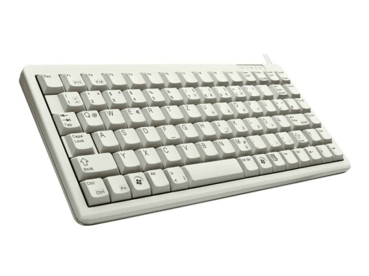 Cherry Compact-Keyboard G84-4100 - Tastatur - Ps/2 Usb - Fransk - Lysegrå
