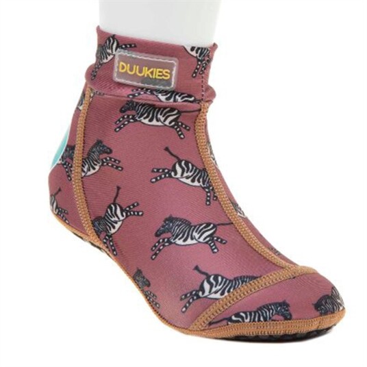 Duukies Beachsocks Zebra Raspberry 22-23