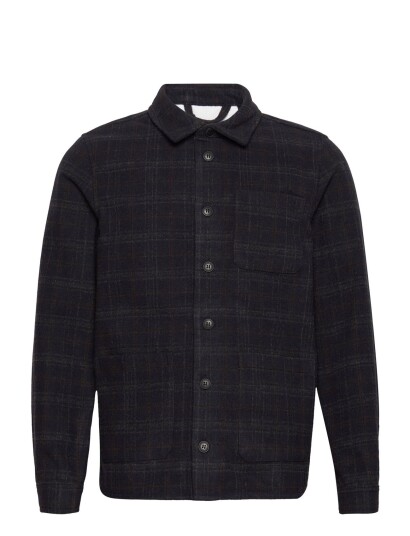 Casual Friday Cfjeux Checked Shacket - Navy - L