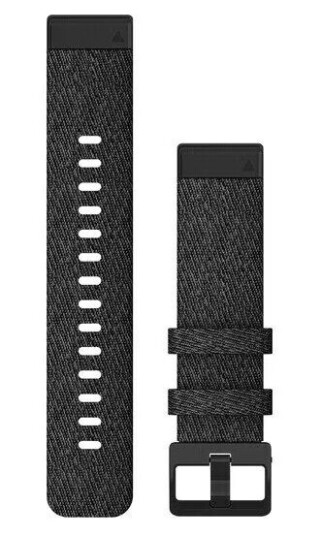 Garmin Quickfit 20-klokkerem Sammenflettet Nylon Sort Garmin Quickfit 20-klokkerem Sammenflettet Nylon Sort