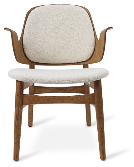 Warm Nordic GESTURE Loungestol Beige, teak oljet eik, Stoff Warm Nordic GESTURE Loungestol Beige, teak oljet eik, Stoff