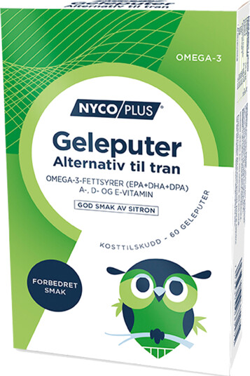 Nycoplus Omega 3 Geleputer 60 stk. på brett Nycoplus Omega 3 Geleputer 60 stk. på brett