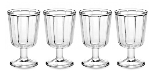 Serax Surface hvitvinsglass 18 cl 4-pakning Klar