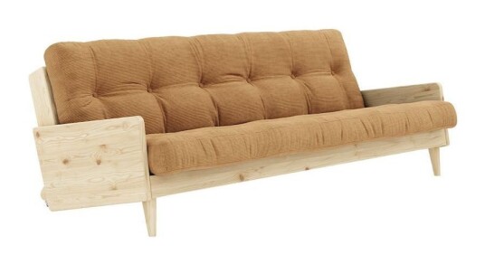 Karup Design Indie Sovesofa, Lakkert furu, Brun Unoliving 1733446-01-0 1733440-01-0