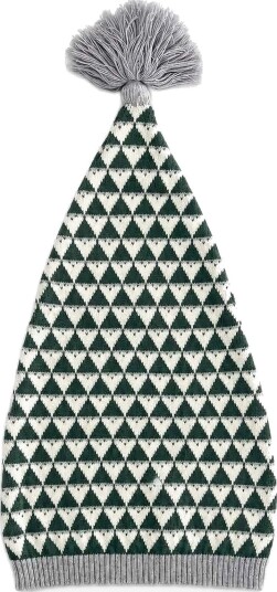 Smallstuff Pixi Hat, Green Santa, Size 1-2 Years - GREEN/ OFF. WHITE - 3-5Y