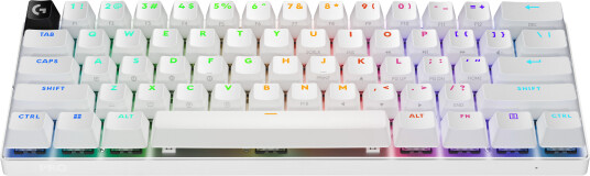 Logitech G PRO X 60% Trådløst Gaming Tastatur med RGB Belysning - Hvit Logitech G PRO X 60% Trådløst Gaming Tastatur med RGB Belysning - Hvit