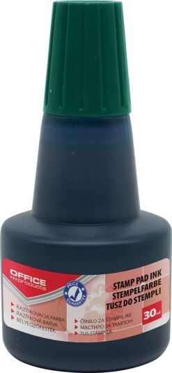 Office Products Tusz Do Pieczątek Offfice Products, 30Ml, Zielony