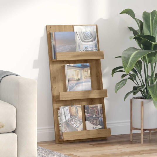 vidaXL Magasinreol Artisan Eik 51 x 11 x 102 cm Konstruert tre vidaXL Magasinreol Artisan Eik 51 x 11 x 102 cm Konstruert tre