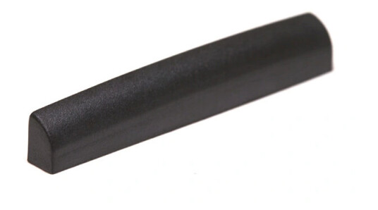 Graph Tech Pt-4202-00 Svart Tusq Xl Blank Nut 48.8 Mm, Rounded, Flat