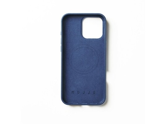 Mujjo Lærdeksel for iPhone 16 Pro Max med MagSafe Blå Mujjo Lærdeksel for iPhone 16 Pro Max med MagSafe Blå