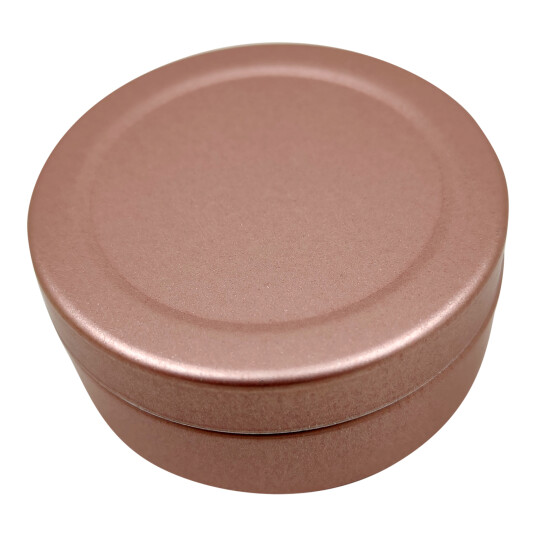 Boks rund pilleboks i aluminium ROSE GOLD