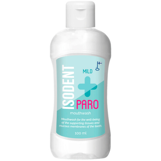 Munnvann for tannkjøttbetennelse ISODENT Paro Mild 100 ml. Munnvann for tannkjøttbetennelse ISODENT Paro Mild 100 ml.