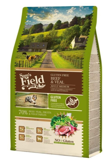 Sam´S Field Adult Medium Beef & Veal (2.5 kg)