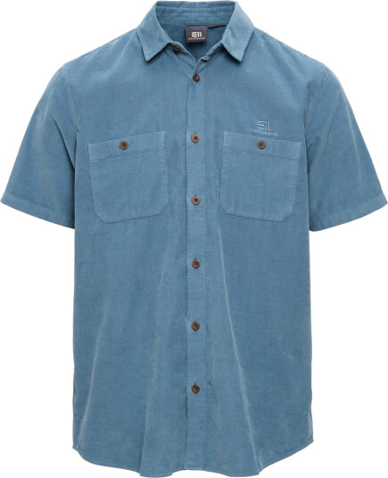 Elevenate Men"s Estate Cord Shirt Blue Flint L
