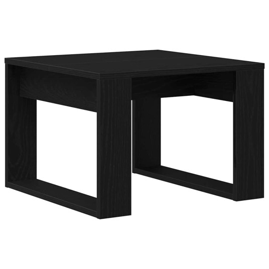  Svart Eik Sidebord 50x50x35 cm Laget av Ingeniørt Tre