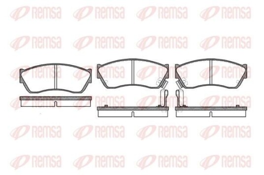 Bremseklosser REMSA 0147.22 Bremseklosser REMSA 0147.22