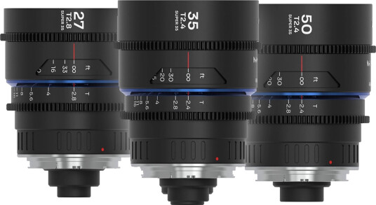 Laowa Nanomorph S35 Prime 3-Lens Bundle Arri PL + EF. 27mm, 35mm, 50mm. Blue Laowa Nanomorph S35 Prime 3-Lens Bundle Arri PL + EF. 27mm, 35mm, 50mm. Blue