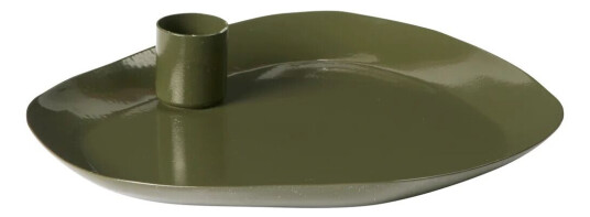 Broste Copenhagen Mie Medium Lysestake Grønn 16x18 cm
