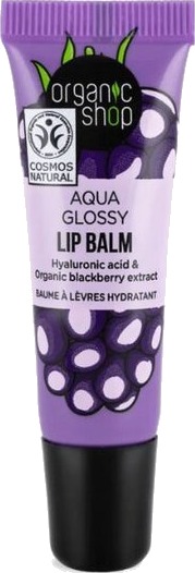 Organic Shop aqua glossy lip balm blackberry 10 ml Organic Shop aqua glossy lip balm blackberry 10 ml