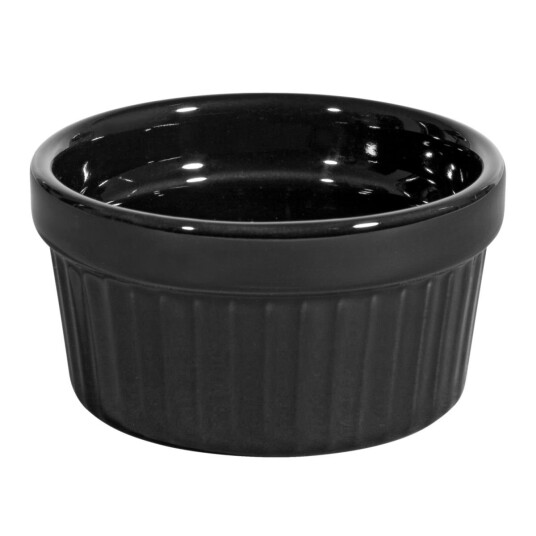 Vega Suffléform Ramekin 9cl 7x3.8 cm  Svart Rund 12 Stykk / Forpakning