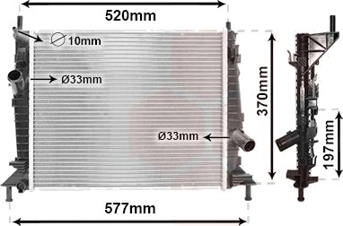 VAN WEZEL 18002368 Radiator motorkjøling