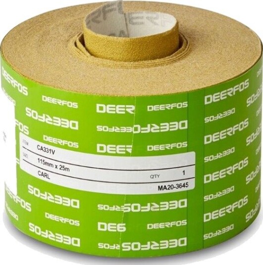 Deerfos Sandpapirrull Med Borrelås 115mm x 25m P220