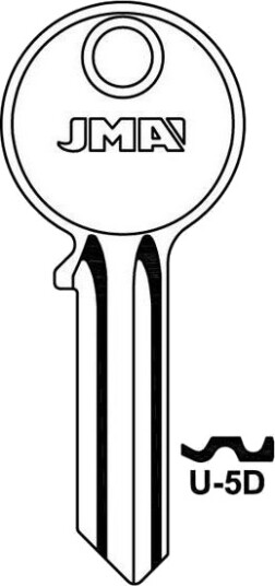 Jma Blank Key U 5D Universalt Tilbehør