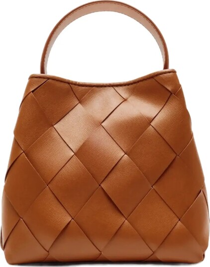 Nunoo Small Chiara Braided Florence Brown W. Gold   Brown   ONE SIZE