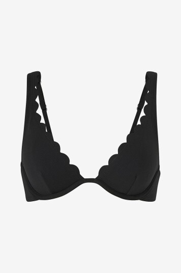 Hunkemöller Bikini BH Scallop UP Svart Hunkemöller Bikini BH Scallop UP Svart