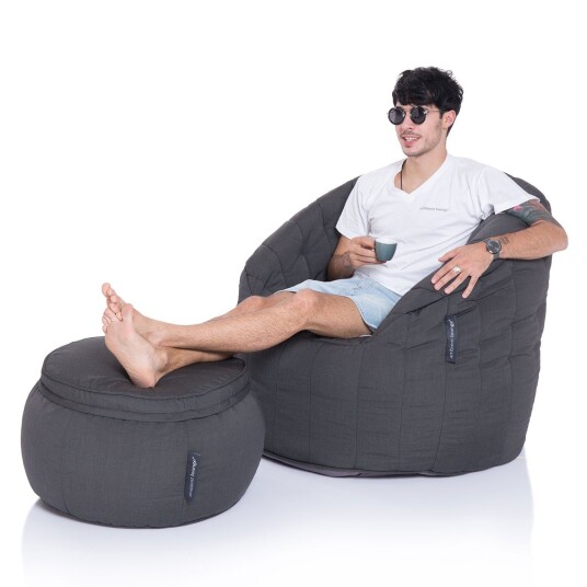 Butterfly Chaise Sett Black Rock (Sunbrella) Svart Butterfly Chaise Sett Black Rock (Sunbrella) Svart