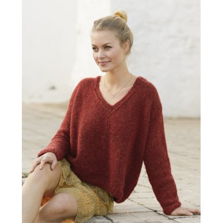 Â Robin Song by DROPS Design Genser Strikkeoppskrift str S XXXL