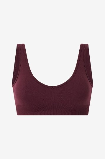 Drop Of Mindfulness Sports BH Seamless Deep V Rød Drop Of Mindfulness Sports BH Seamless Deep V Rød
