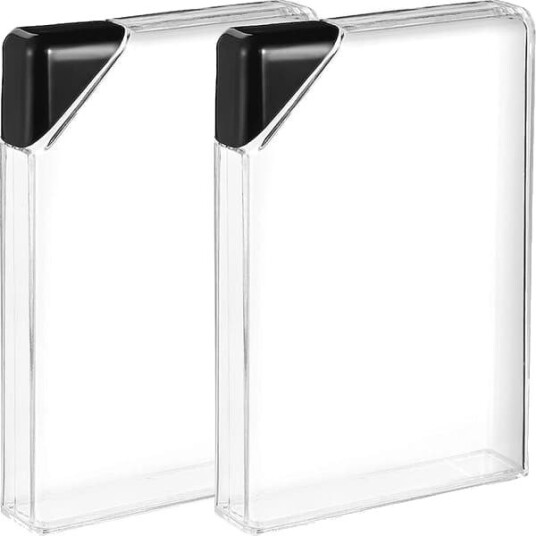 Vannflaske 2 stk. Transparente Flate Bærbar Flat Bærbare Reiseflasker 17X11X3cm