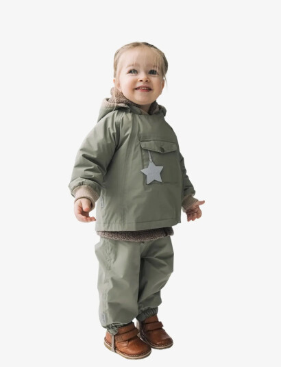 MINI A TURE Matwaio All Season Jacket. Grs Green 86